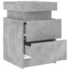 vidaXL Nightstand Set of 2 Concrete Grey Engineered Wood Small