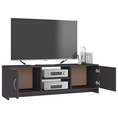vidaXL TV Cabinet Gray 47.2"x11.8"x14.8" Chipboard