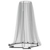 vidaXL Mosquito Net for Umbrella 220 Mesh Black Φ129.9x98.4"