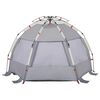 vidaXL Beach Tent 2-Person Gray Quick Release Waterproof