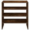 vidaXL Shoe Rack Set of 2 Smoked Oak Engineered wood Standard