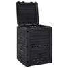 vidaXL Composter Black Polypropylene 74.6 gal capacity