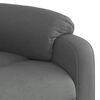 vidaXL Recliner Chair Dark Grey Polyester, Metal, Plywood Single