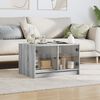 vidaXL Coffee Table Gray Sonoma Engineered wood, glass Medium