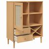 vidaXL Highboard Brown Solid pine wood 35.4 x 15.7 x 44.1 in Highboard