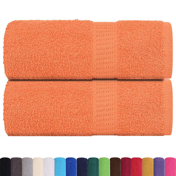 vidaXL Soap Towel Set of 2 Orange 100% Cotton 11.8x11.8 in Soap Towel