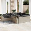 vidaXL Garden Sofa Set Light Gray