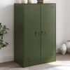 vidaXL Sideboard Olive Green Cold-rolled steel Medium Sideboard