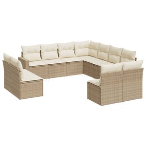 vidaXL Garden Sofa Set Beige