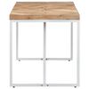 vidaXL Dining Table Natural Brown, White