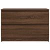 vidaXL TV Cabinet Brown Oak Engineered Wood 31.5 x 13.8 x 21.3 in