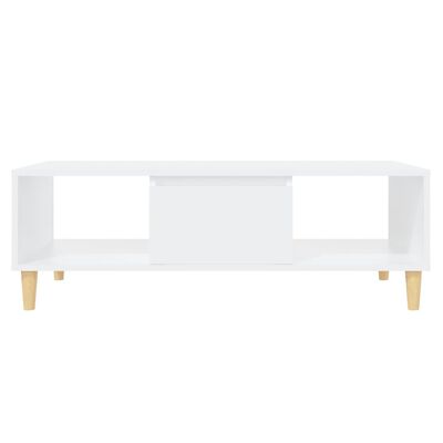 vidaXL Coffee Table White 40.7"x23.6"x13.8" Engineered Wood