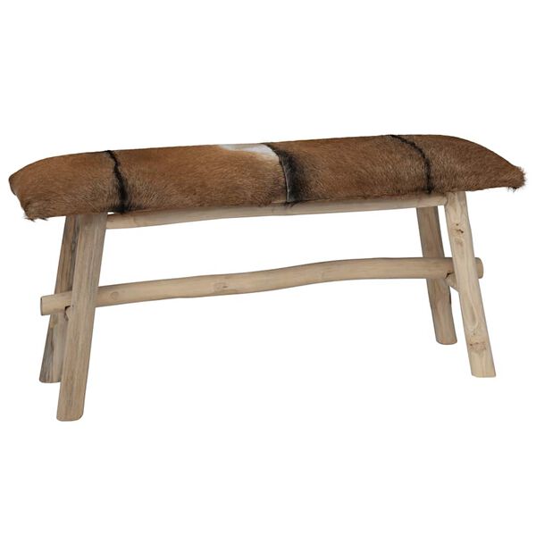 vidaXL Entryway Bench Natural brown