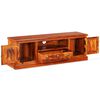 vidaXL TV Stand Natural Acacia Solid Acacia wood, Copper