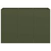 vidaXL Planter Olive green Cold-rolled steel Large Durable Planter