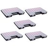 vidaXL Assortment Boxes 5 pcs with Adjustable Dividers 15.16x11.14x1.97" Plastic