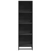 vidaXL Book Cabinet Black Engineered wood, Metal None Book Cabinet