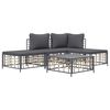 vidaXL Garden Lounge Set Anthracite, Dark Grey