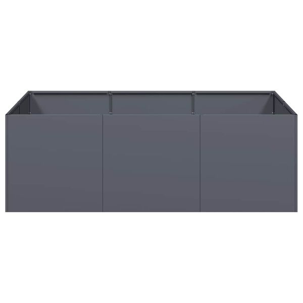 vidaXL Planter Anthracite Cold-rolled steel Large Durable Planter