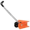 vidaXL Snow Shovel Orange, Silver, Black