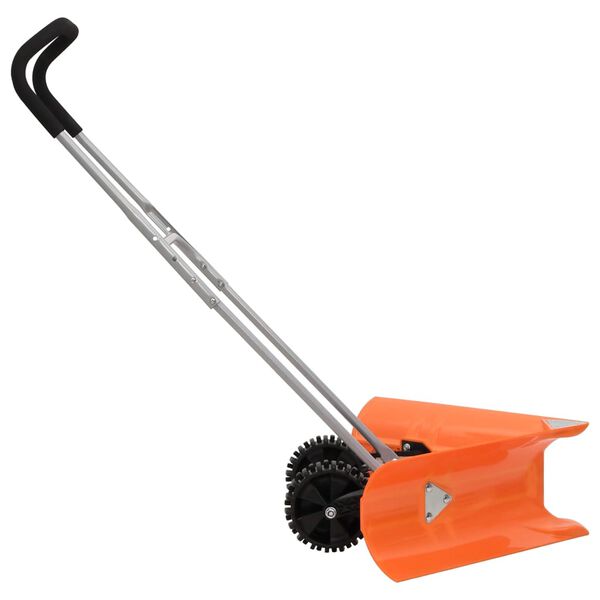 vidaXL Snow Shovel Orange, Silver, Black