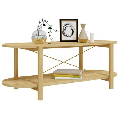 vidaXL Coffee Table 43.3"x18.9"x15.7" Engineered Wood