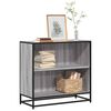 vidaXL Book Cabinet Grey Sonoma Engineered wood, Metal Medium