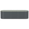 vidaXL Garden Raised Bed Grey Galvanized Steel 126.0 x 31.9 x 31.9 in