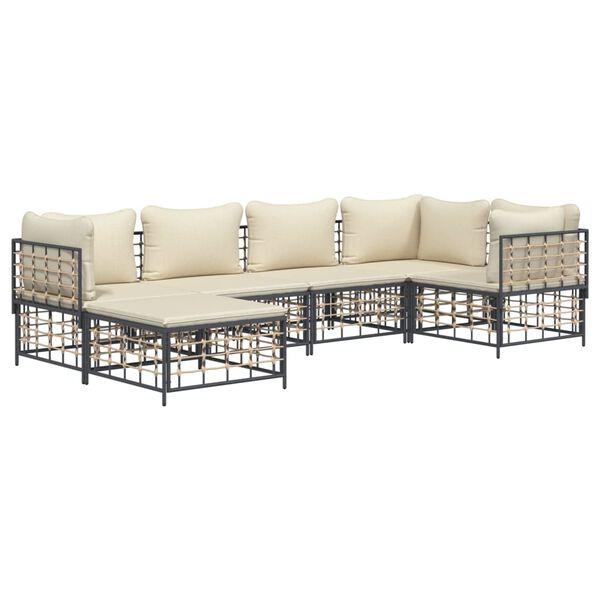 vidaXL Garden Lounge Set Anthracite
