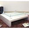 vidaXL Coffee Table High gloss white MDF, Tempered Glass Medium