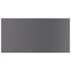 vidaXL Shelf Set of 8 High gloss grey Engineered wood