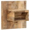vidaXL Bedside Cabinet Natural Mango Solid Rough Mango Wood