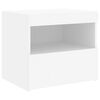 vidaXL Bedside Cabinet White Engineered wood