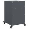 vidaXL Bedside Cabinet Set of 2 Anthracite Cold-rolled steel