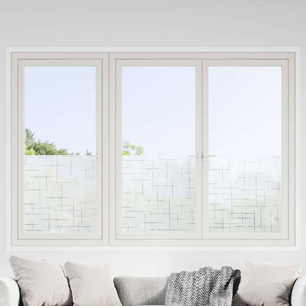 vidaXL Window Film Set of 4 Frosted PVC 23.6 x 196.9 in