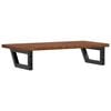vidaXL Basin Shelf Wall Mounted Steel and Solid Wood Oak