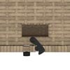 vidaXL Patio Sofa Beige PE rattan, powder-coated steel, polyester 2-seater
