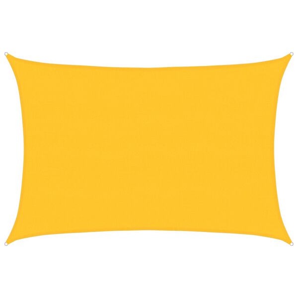 vidaXL Sunshade Sail 1.75 oz/ft² Rectangular Yellow 16.4x23.0' HDPE