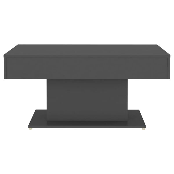 vidaXL Coffee Table Grey Engineered Wood Medium Durable Coffee Table