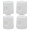 vidaXL Canopy Weight Set of 4 White PE (polyethylene) plastic Standard