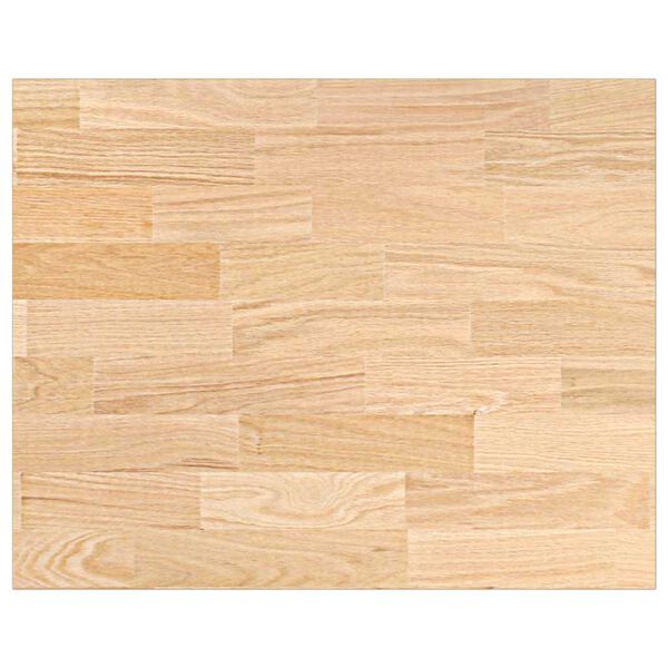 vidaXL Kitchen Worktop Oak Solid Oak Wood 31.5x25.0x1.6 in Durable