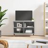 vidaXL TV Cabinet Grey Sonoma Engineered wood, Iron
