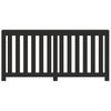 vidaXL Radiator Cover Black 68.9x7.9x32.3" Engineered Wood
