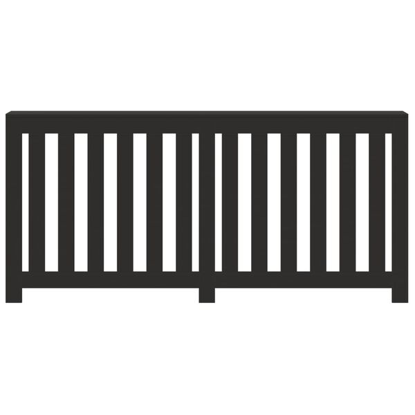 vidaXL Radiator Cover Black 68.9x7.9x32.3" Engineered Wood