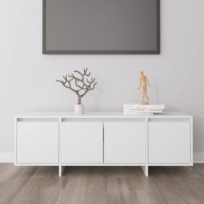 vidaXL TV Stand White 47.2"x11.8"x15.9" Engineered Wood