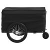 vidaXL Bike Trailer Black 66.1 lb Iron
