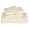 vidaXL Bath Towel Set of 10 Cream 100% cotton 39.4 x 59.1 in