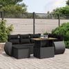 vidaXL Garden Sofa Set Black