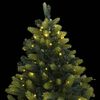 vidaXL Artificial Hinged Christmas Tree Light green and dark green