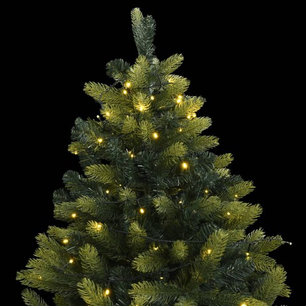 vidaXL Artificial Hinged Christmas Tree Light green and dark green